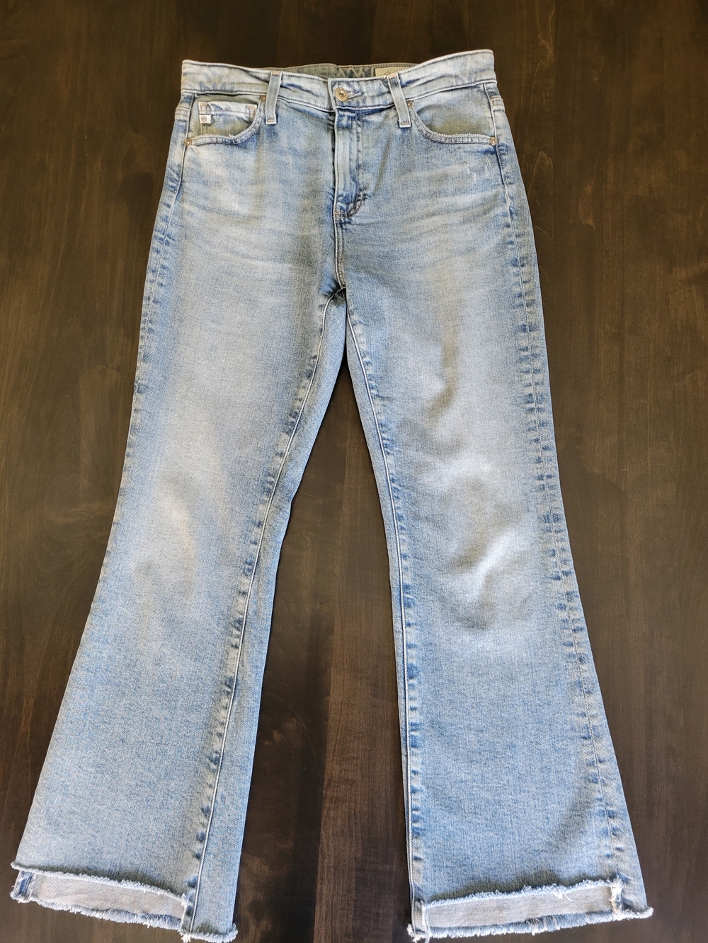 AG Jeans - Farrah High Waist Crop Step Hem Bootcut Jeans 28